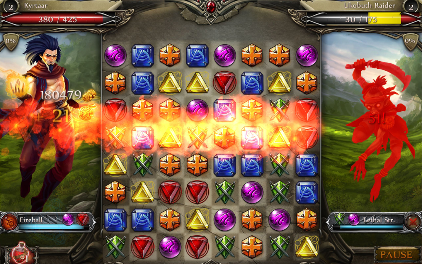 Jewel Fight Heroes of Legend MOD APK+DATA (Unlimited Gems/Coins)