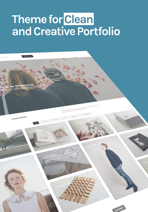 WordPress theme Freis - Creative Portfolio Theme (Portfolio)