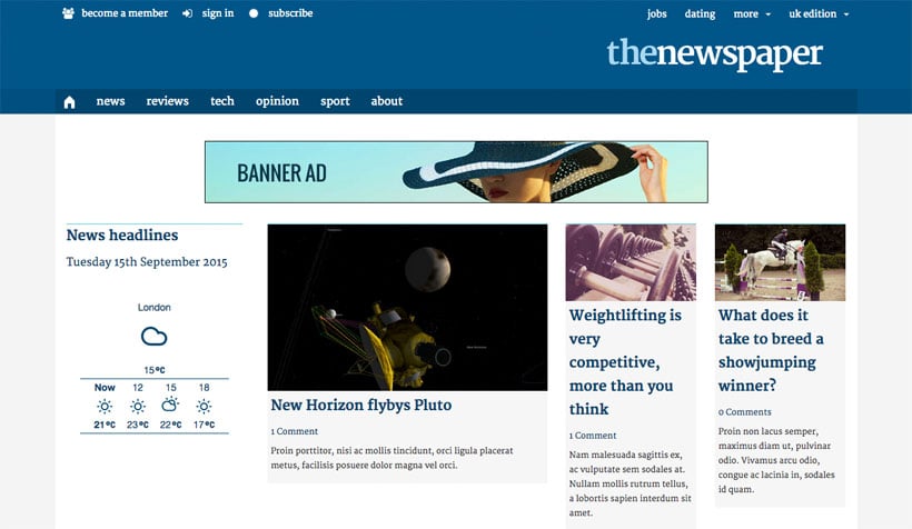 WordPress theme Build ‘The Guardian’ Design with Themify Flow
