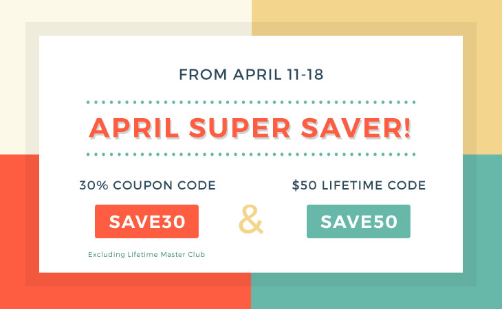 WordPress theme Save Big with the April Super Saver!