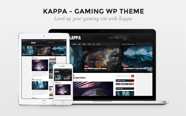 WordPress theme Kappa - A Gaming WordPress Theme (Blog / Magazine)