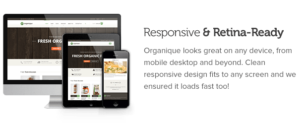 WordPress theme Organique - WordPress Theme For Healthy Food Shop (Food)