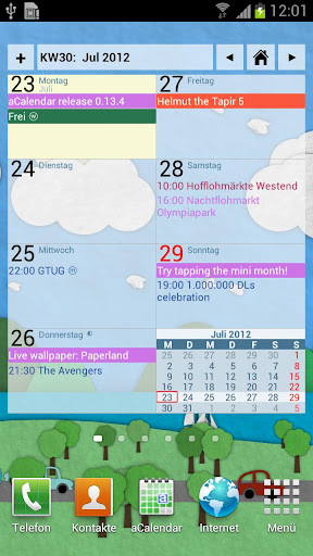 aCalendar+ Android Calendar v0.99.3 APK