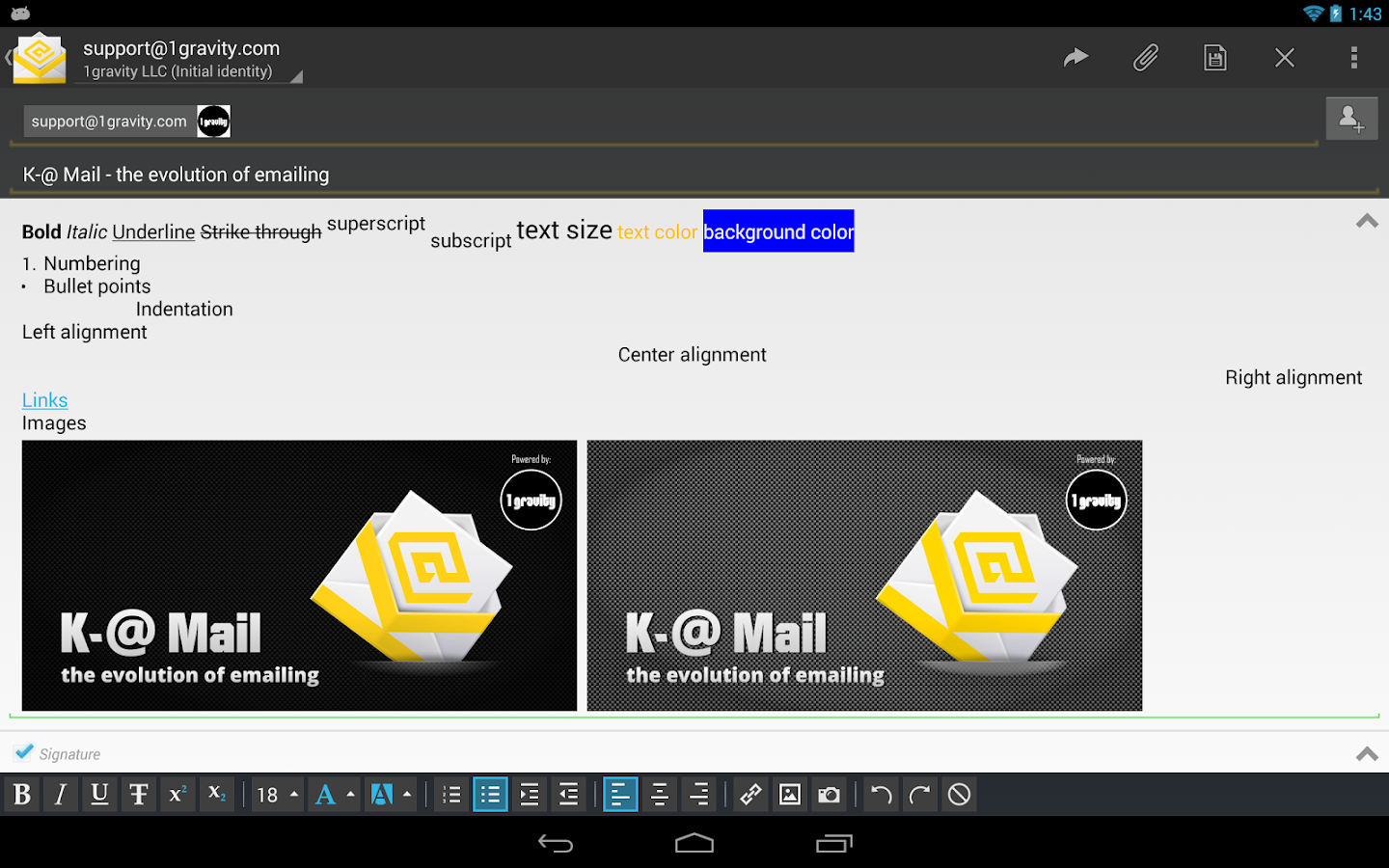 K @ Mail Pro Email App v1.5.10 APK