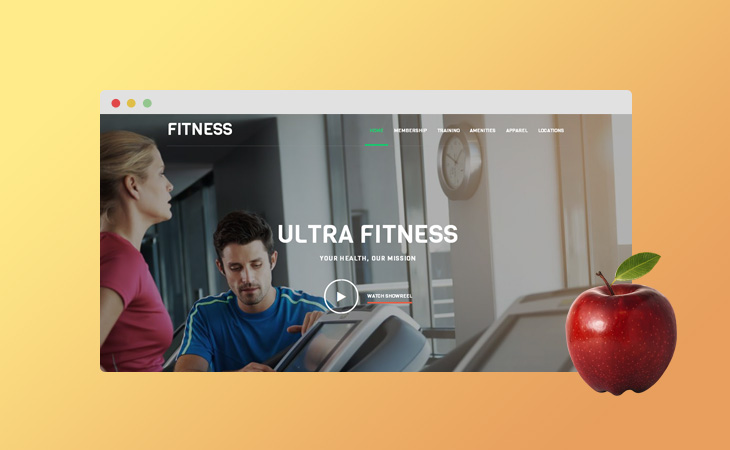 WordPress theme Get Fit and Stay Healthy with the Ultra Apple Update!