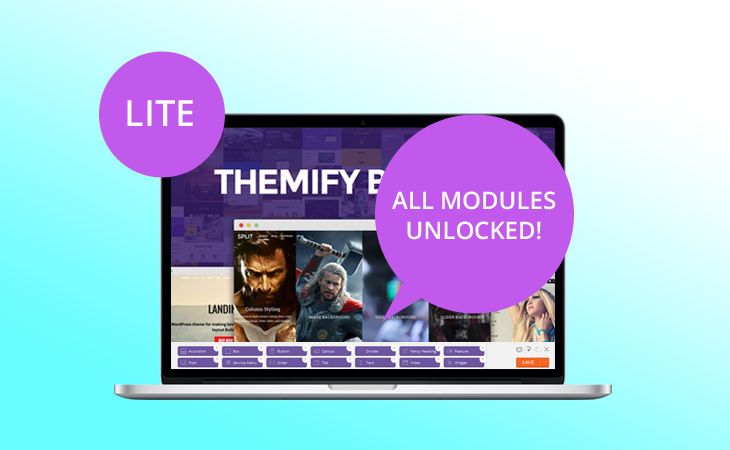 WordPress theme Themify Builder Lite Update – All Modules Unlocked!