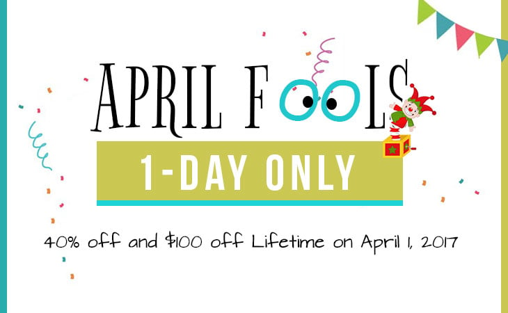 WordPress theme April Fool’s 40% Off Day Sale – It’s No Joke!
