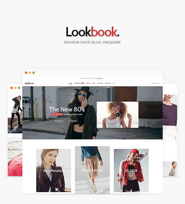 WordPress theme Lookbook - Fashion Store & Clothing Woocommerce Theme (WooCommerce)