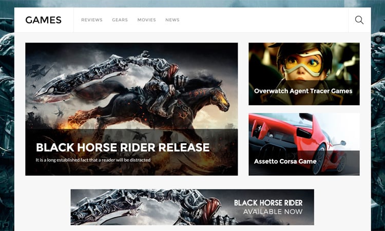 WordPress theme Own the Online World with the New Ultra Games Skin!