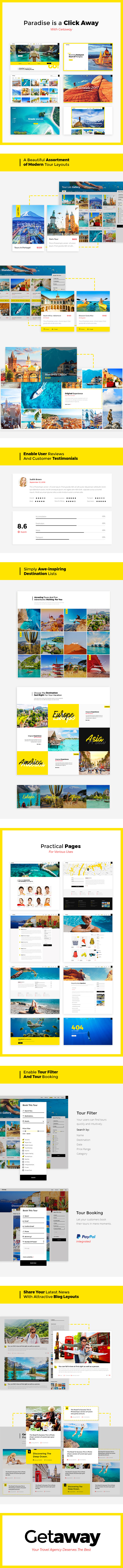 WordPress theme Getaway - An Upbeat Travel and Tourism Theme (Travel)