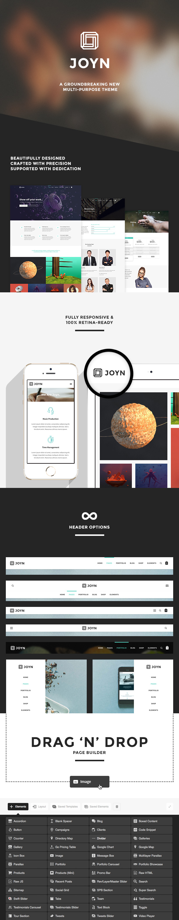 WordPress theme JOYN - Creative Multi-Purpose Theme (Creative)