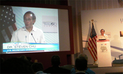 Steven Chu at climate talks